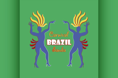 Brazilian Carnival logo and emblem