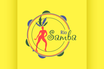 Brazilian Carnival logo and emblem