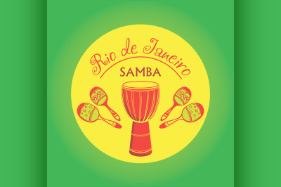 Brazilian Carnival logo and emblem