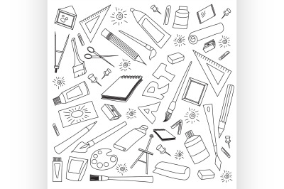 Doodle vector set of art