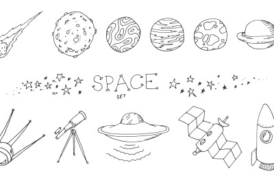 space doodle set