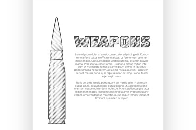 Vintage weapons poster