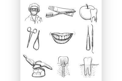 Dental icons reflection theme