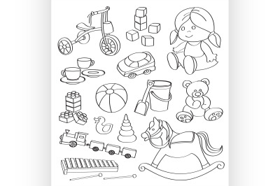 Doodle vector toys