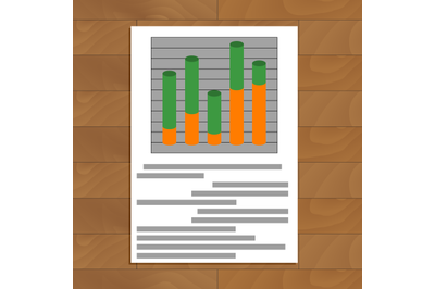 Document with layer chart