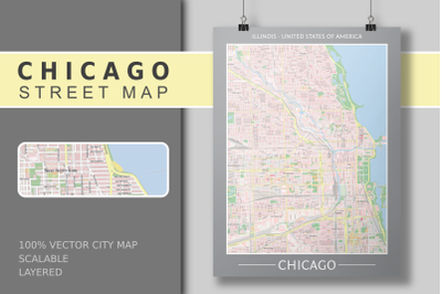 Chicago Street Map - City Map
