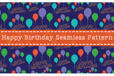 Happy Birthday Seamless Pattern Design
