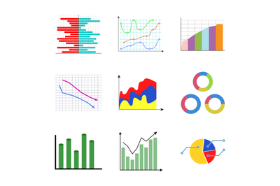 Collection of color diagram and charts