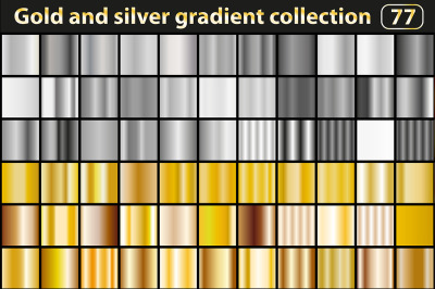 Gold and silver gradient collection
