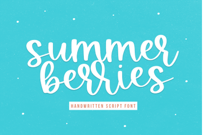 Summer Berries - Handwritten Script Font