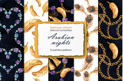 Arabian nights digital paper pack