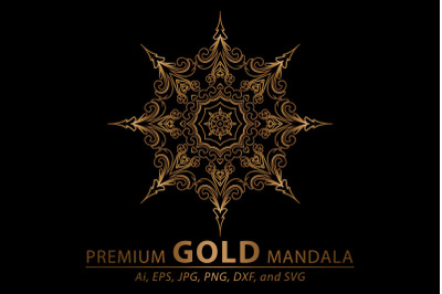 Mandala Gold Vector Art