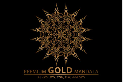 Mandala Premium Gold Art