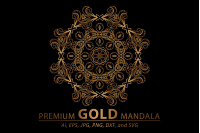 Mandala Premium Gold Design