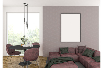 Interior scene - artwork background - interior mockup