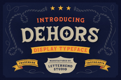 Dehors - Western Display Typeface