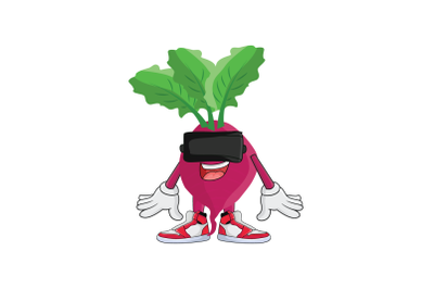 Beet VR Root Vegetable Cartoon Character