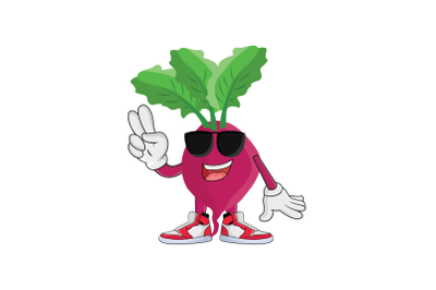 Beet Root Sunglasses Vegetable Cartoon Character