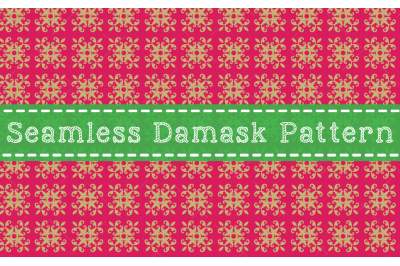 Seamless Damask Pattern Design