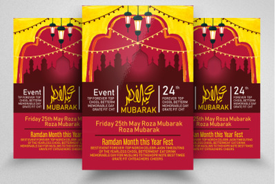 Eid Mubarak Islamic Festival Flyer