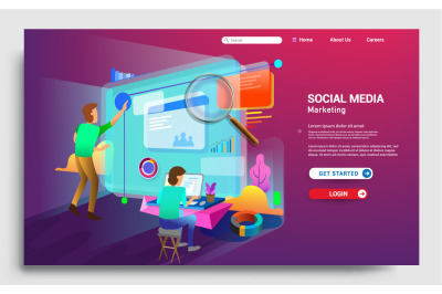 Modern flat design concept of web page design for website and mobile w