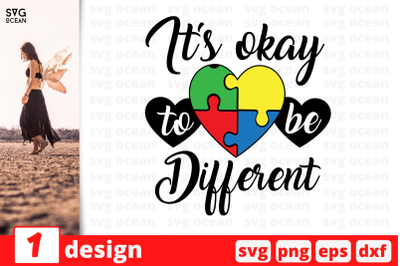 1 IT&#039;S OKEY TO BE DIFFERENT svg bundle,&nbsp;quotes cricut svg