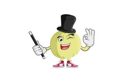 Cantaloupe Magician Fruit Cartoon Character Design Graphic