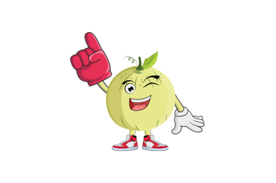 Cantaloupe Supporter Fruit Cartoon Character Design Graphic