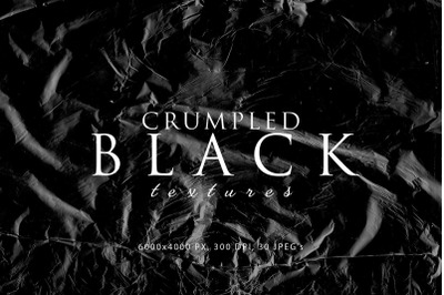 Black Crumpled Textures