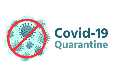 Covid-19 Quarantine. Global health protection, Coronavirus alert stay