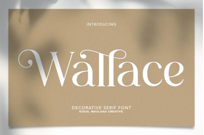 Wallace - Decorative Serif Font