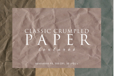 Classic Crumpled Paper Textures