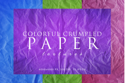 Colorful Crumpled Paper Textures