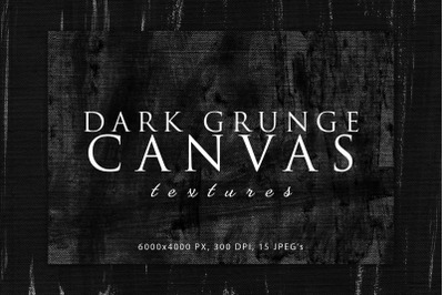 Dark Grunge Canvas Textures