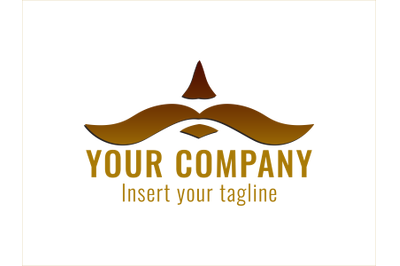 Logo Gold Icon Mustache