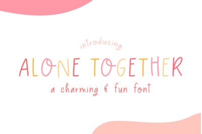 Alone Together Font (Fun Fonts, Skinny Fonts, Thin Fonts)