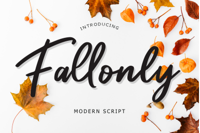Fallony modern script
