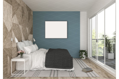 Interior scene - artwork background - frame mockup