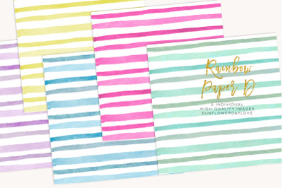 Tropical digital paper&2C; Summer digital paper&2C; Stripes pink paper