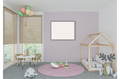 Interior scene - artwork background - frame mockup