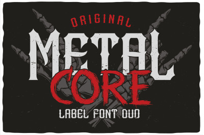 MetalCore Font Duo