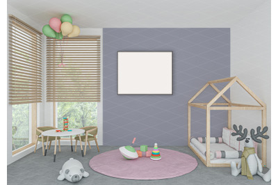 Interior scene - artwork background - frame mockup