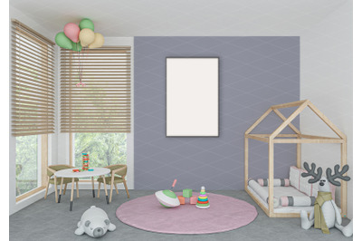 Interior scene - artwork background - frame mockup