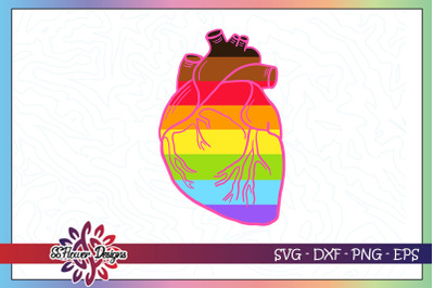Rainbow heart svg, equality svg,lgbt svg