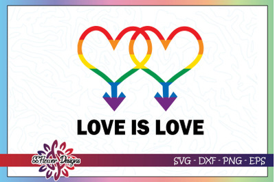 Love is love rainbow  heart svg,equality