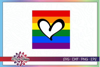 Rainbow heart LGBT gay svg, equality svg