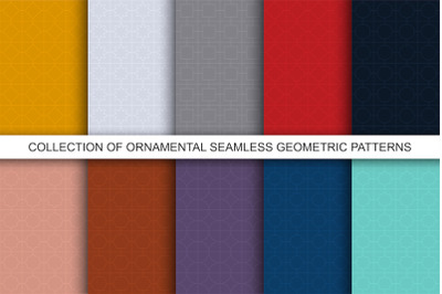 Color ornamental seamless patterns