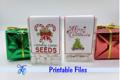 Candy Cane Seeds - Tic Tac Labels