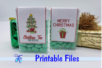 Christmas Tree Seeds - Tic Tac Labels