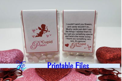 Cupid Poop - Tic Tac Labels